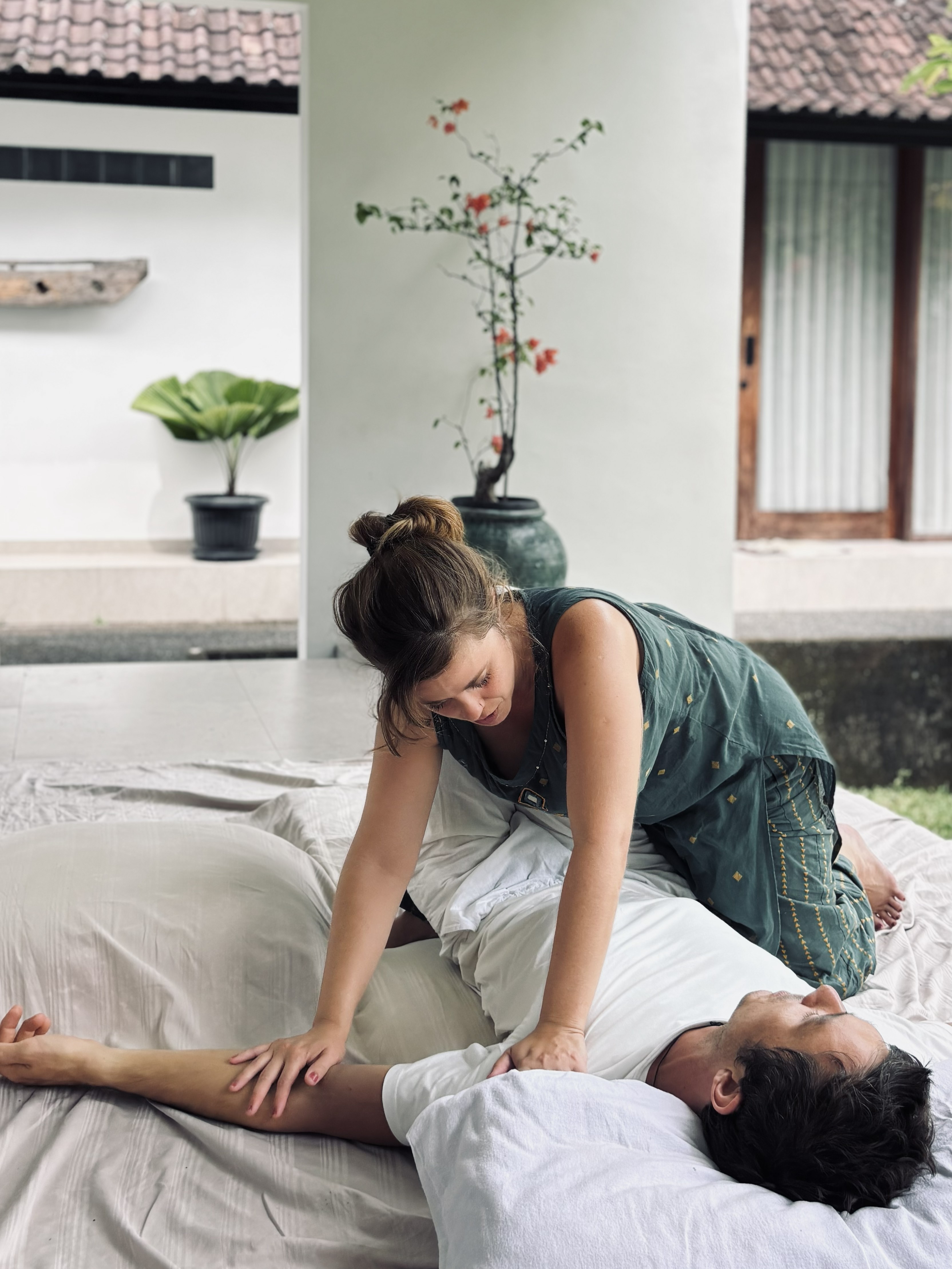 Andrea Morera · sesión de Shiatsu
