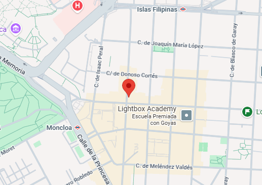 Mapa de la zona de Espacio Calma, Chamberí, Madrid